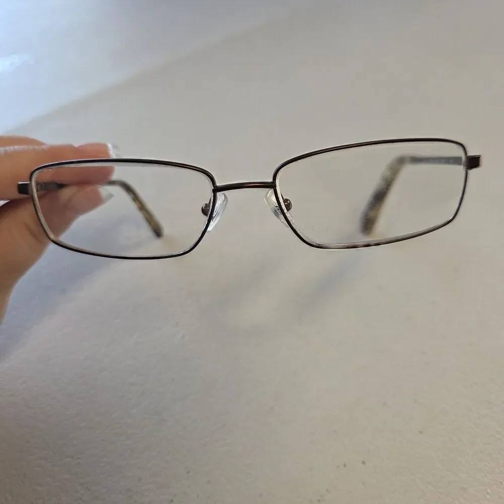 Nautica N7161 53-16-140mm Eyeglasses Satin Brown Full Rim Rectangle Frames Only